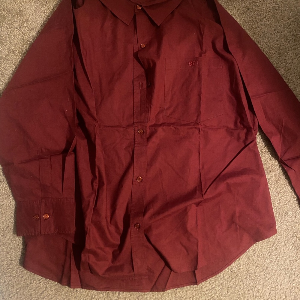 SET Active Burgundy Blouse